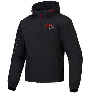 Veste moto Alpinestars RADIUM TECH HOODIE MM93 noir-rouge-gris