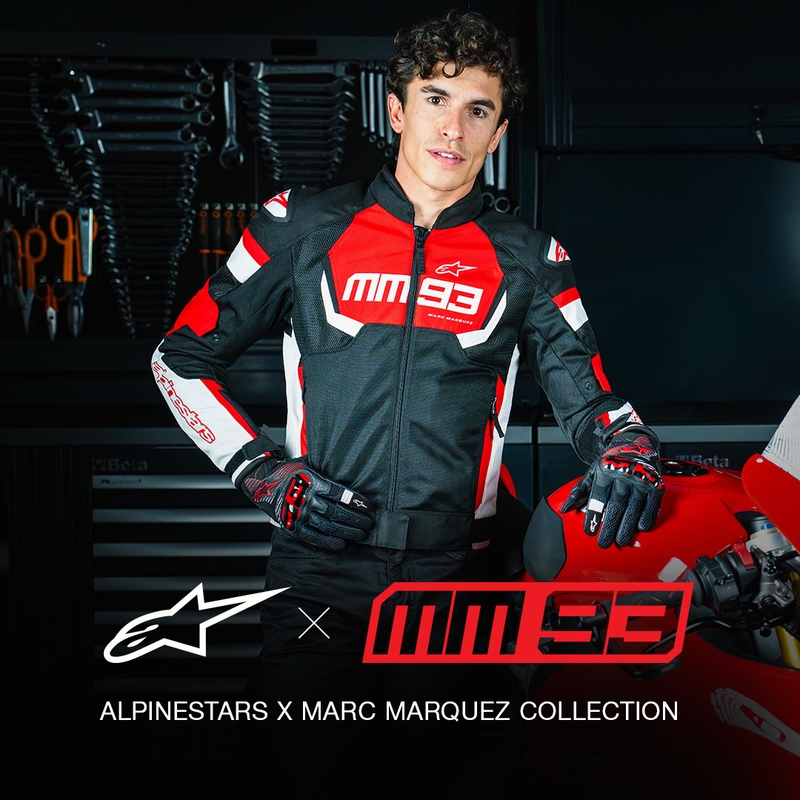 Veste moto Alpinestars T-SPS Air V2 MM93 collection rouge-noir-blanc