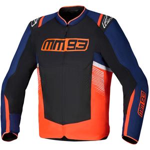 Blouson moto Alpinestars T-SPS Air V2 MM93, collection fluo, rouge-bleu-noir-blanc