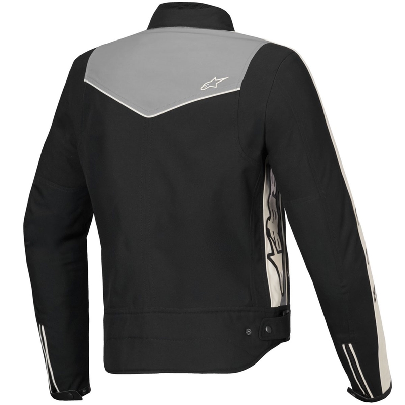 Veste de moto imperméable pour femme Alpinestars Stella T-Dyno, noir, gris foncé, gris et beige