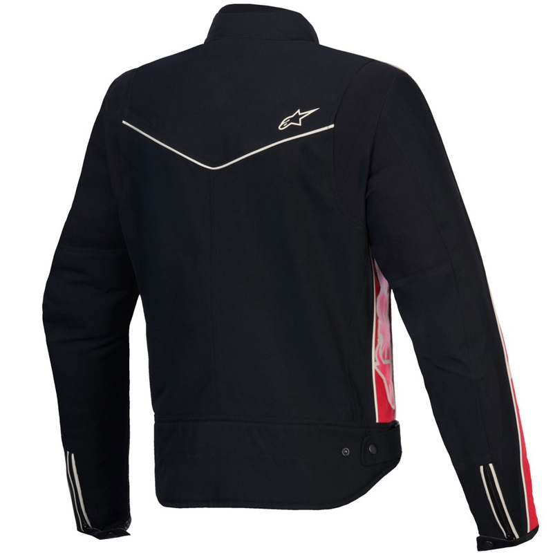 Veste de moto imperméable pour femme Alpinestars Stella T-Dyno, noir, rouge et rose