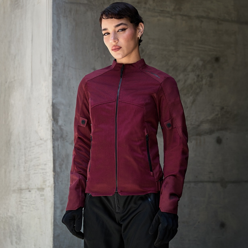 Blouson moto femme Alpinestars STELLA C-1 AIR violet
