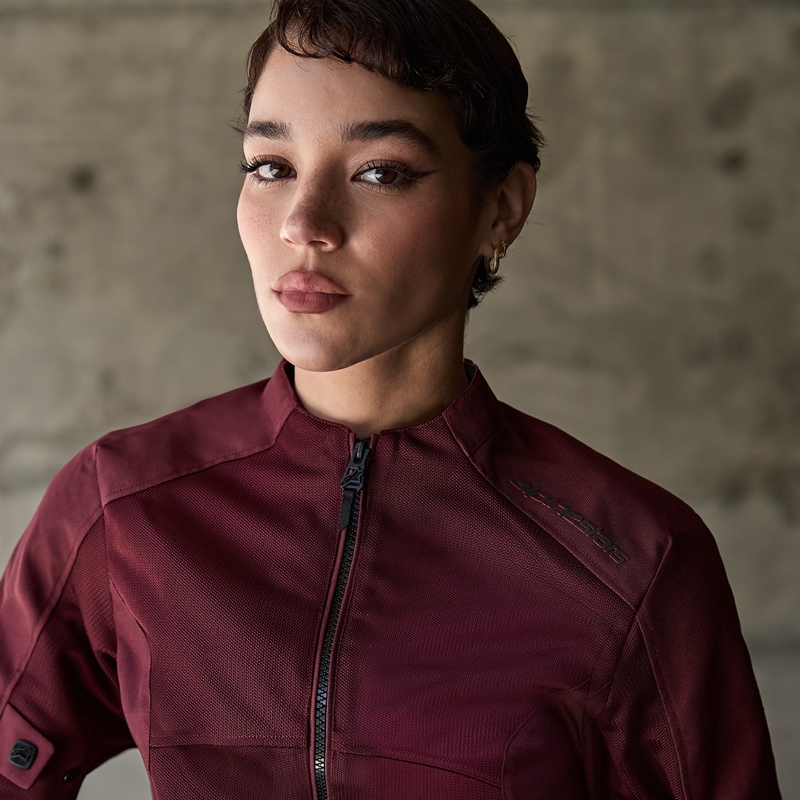 Blouson moto femme Alpinestars STELLA C-1 AIR violet