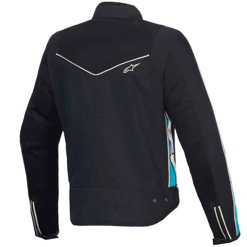 Blouson moto femme Alpinestars STELLA T-DYNO AIR noir-bleu clair-beige