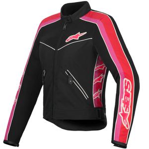 Blouson moto femme Alpinestars STELLA T-DYNO AIR noir-rouge-rose-blanc