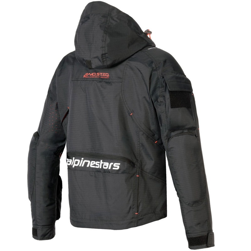 Blouson moto femme Alpinestars MOLLY AIR noir-corail fluo