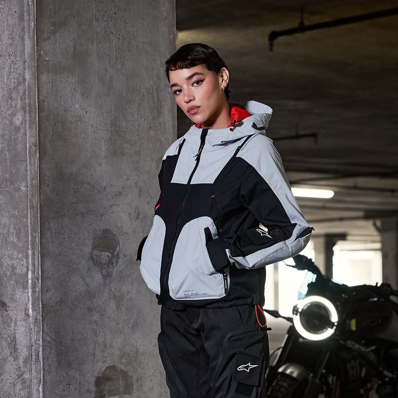 Veste moto femme Alpinestars MOLLY AIR noir-amande