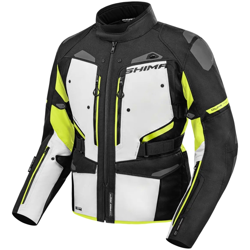 Veste de moto Shima Dune jaune fluo
