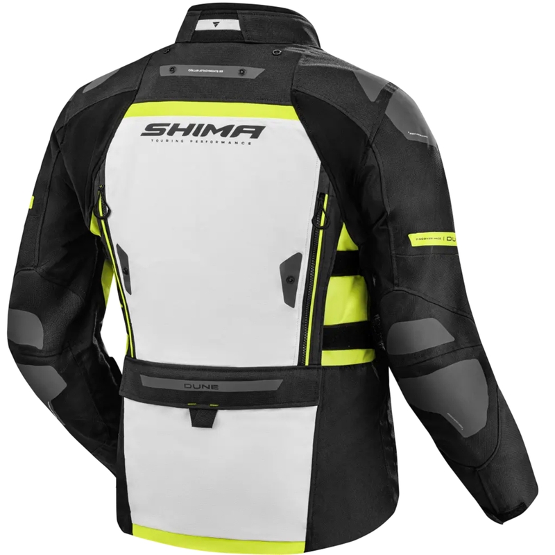 Veste de moto Shima Dune jaune fluo