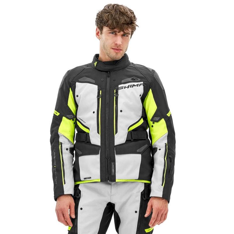 Veste de moto Shima Dune jaune fluo