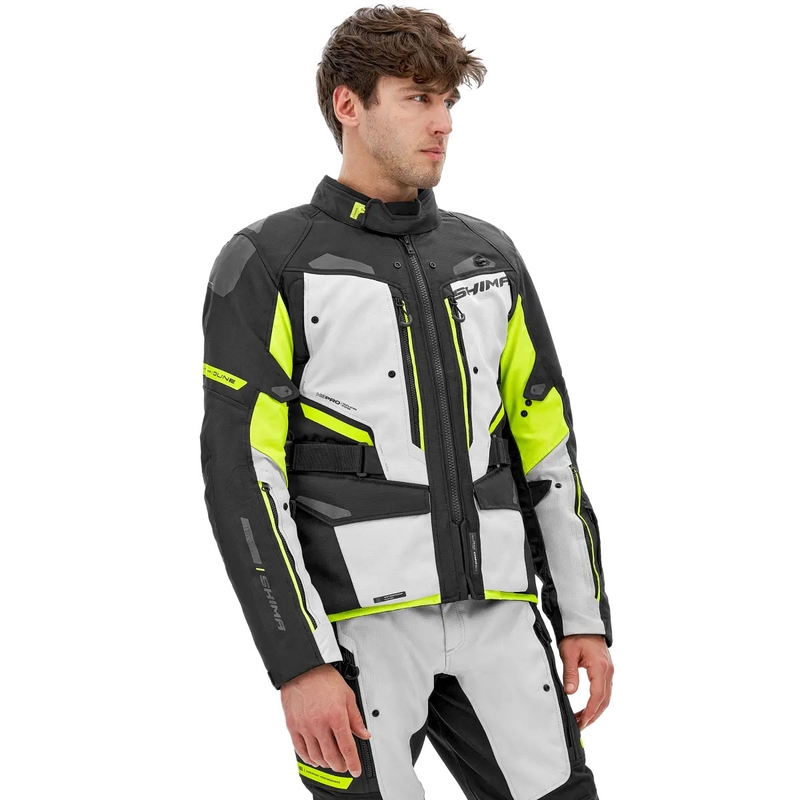 Veste de moto Shima Dune jaune fluo