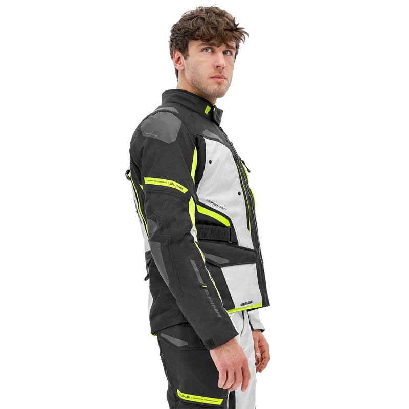 Veste de moto Shima Dune jaune fluo