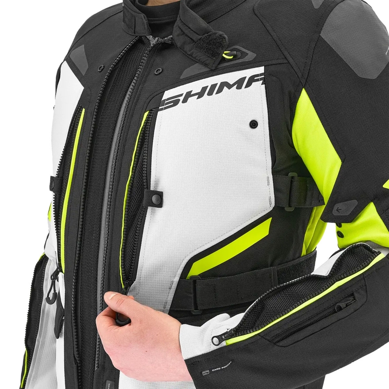 Veste de moto Shima Dune jaune fluo