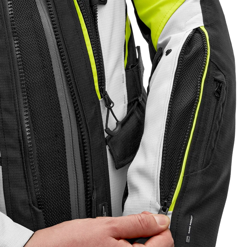 Veste de moto Shima Dune jaune fluo