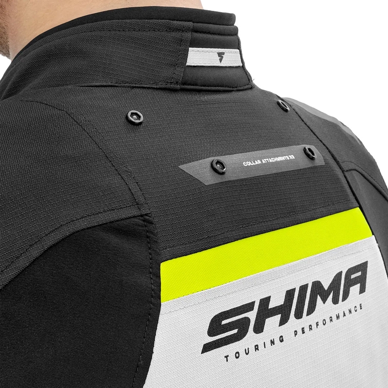 Veste de moto Shima Dune jaune fluo