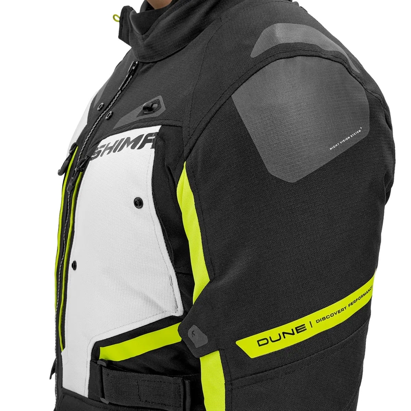 Veste de moto Shima Dune jaune fluo