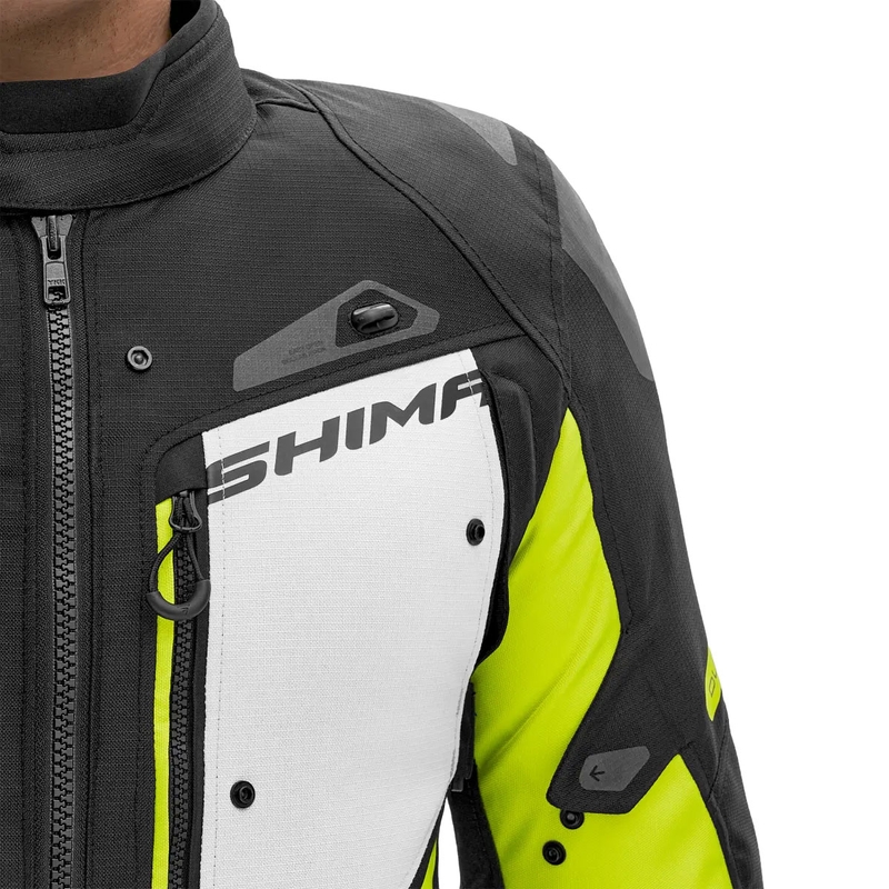 Veste de moto Shima Dune jaune fluo