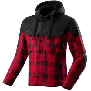 Chemise moto Rebelhorn Shifter noir-rouge