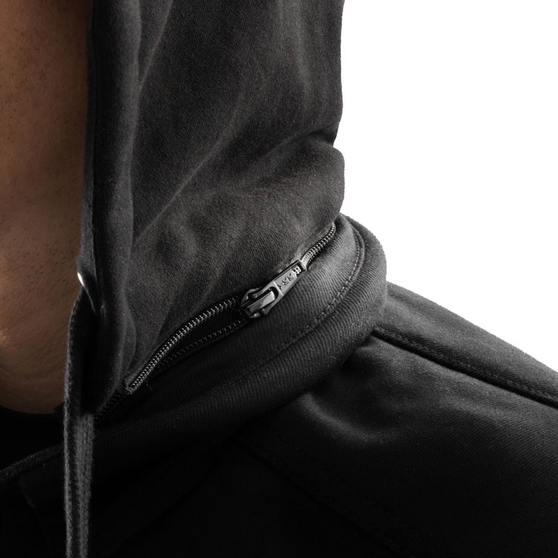 T-shirt de moto Rebelhorn Shifter noir et rouge