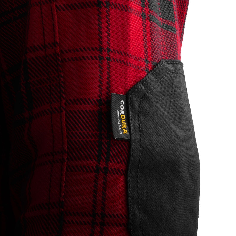 T-shirt de moto Rebelhorn Shifter noir et rouge