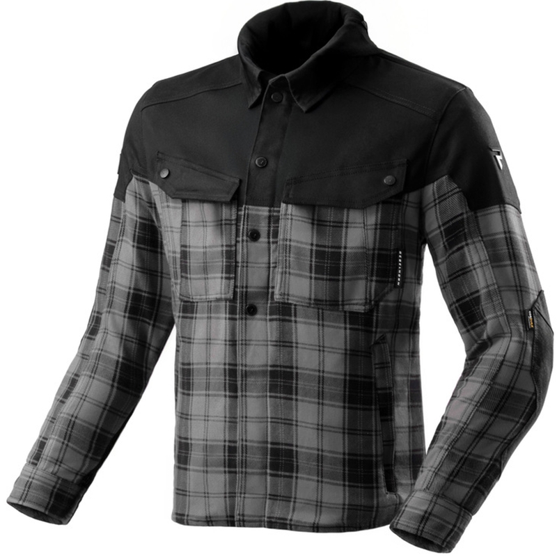 Chemise moto Rebelhorn Shifter noir-gris