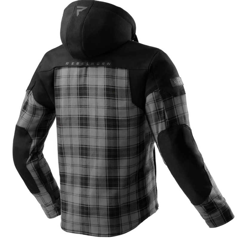 Chemise moto Rebelhorn Shifter noir-gris