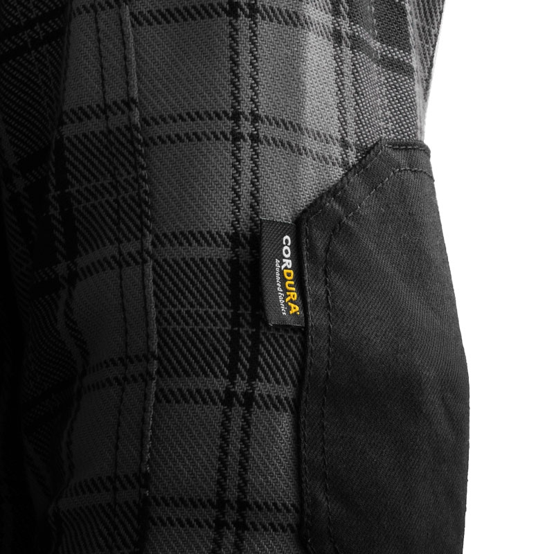 Chemise moto Rebelhorn Shifter noir-gris