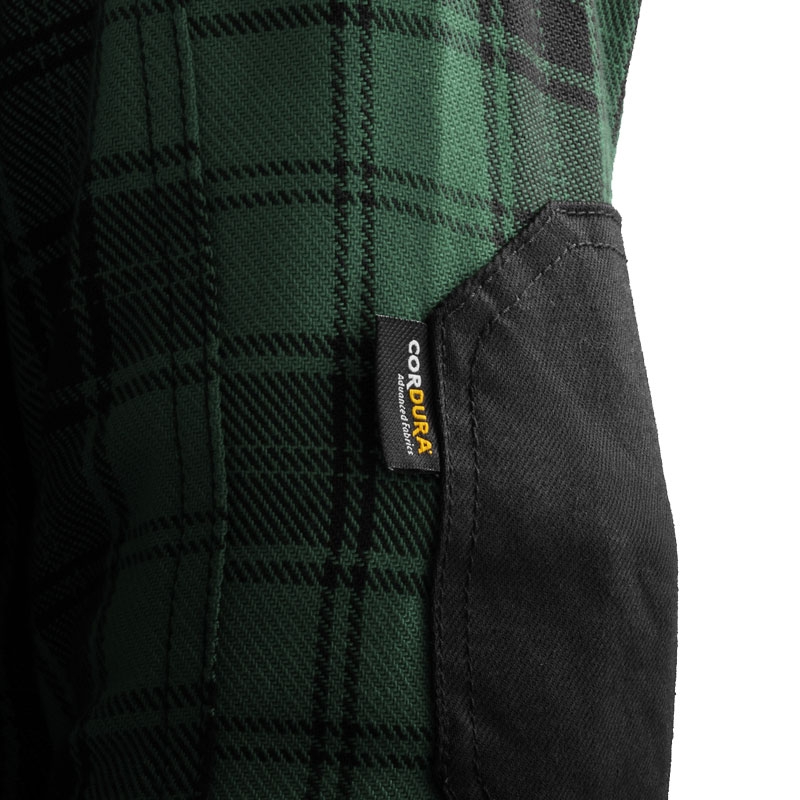 Chemise moto Rebelhorn Shifter noir-vert