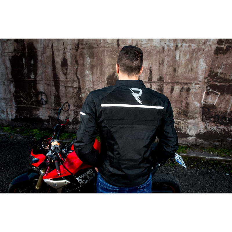 Bunda na motorku Street Racer Definit černo-bílá výprodej