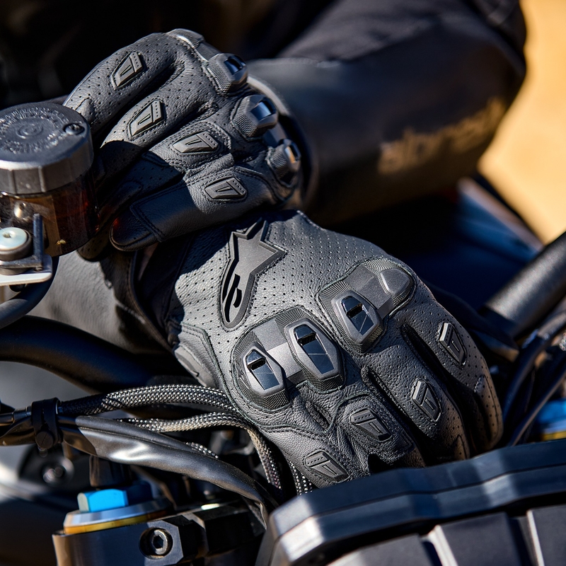 Gants de moto Alpinestars SP X 7 noir-noir