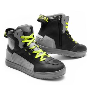 Bottes moto Rebelhorn Vandal II noir-gris-jaune fluo