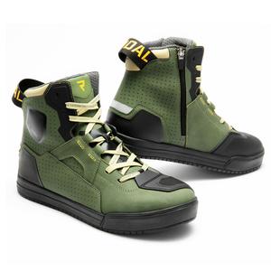 Bottes de moto Rebelhorn Vandal II kaki-noir-orange