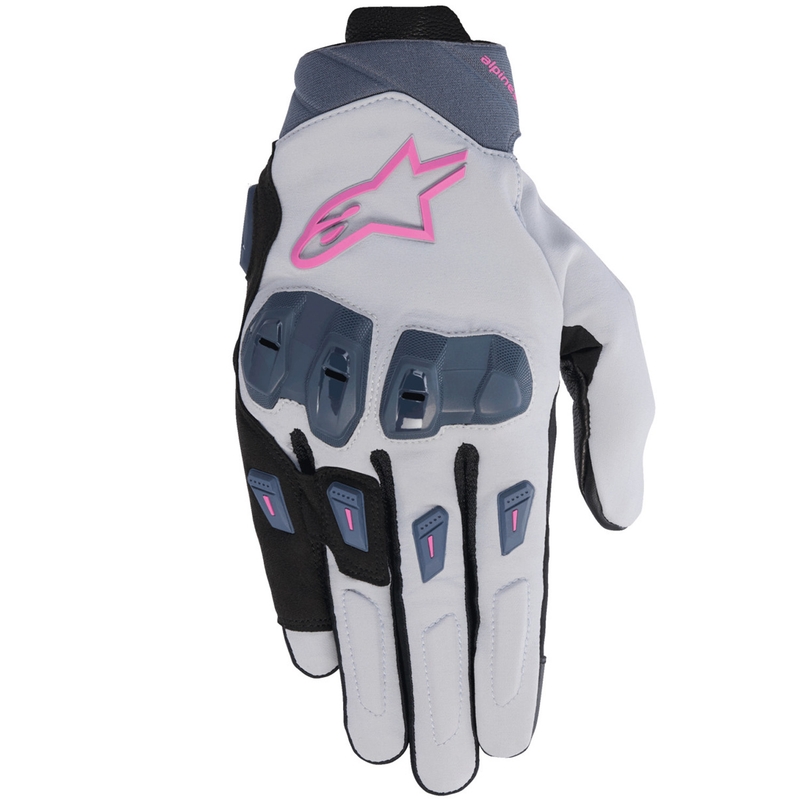Gants moto femme Alpinestars STELLA SP X 3 gris-gris foncé-noir-rose