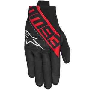 Gants moto Alpinestars Reef V2 MM93 collection noir-rouge-blanc