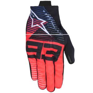 Gants moto Alpinestars Reef V2 MM93 Collection Collection Fluo Rouge-Bleu-Blanc