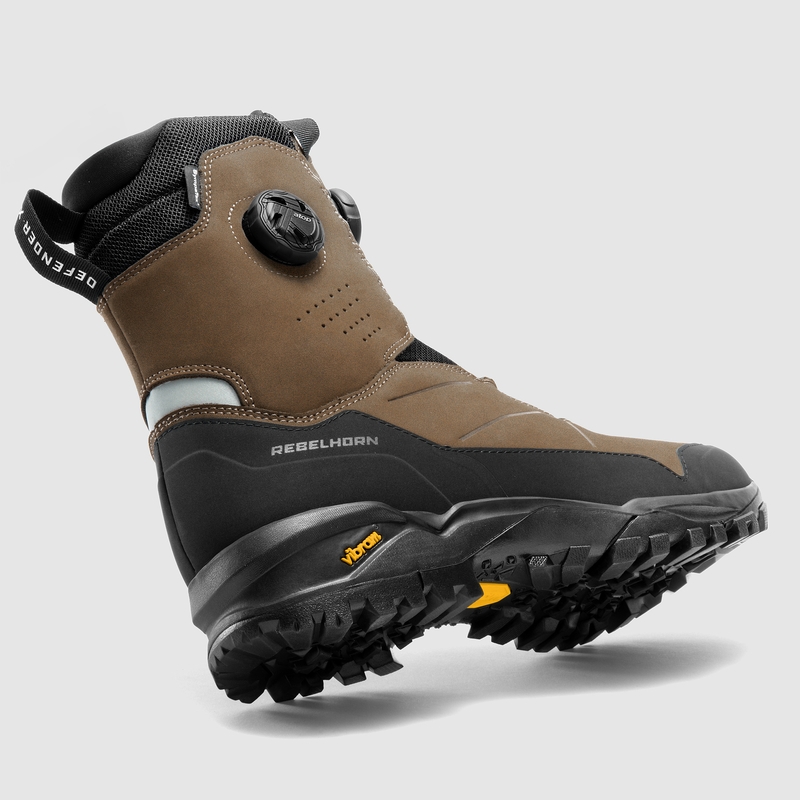 Bottes de moto Rebelhorn Defender X marron
