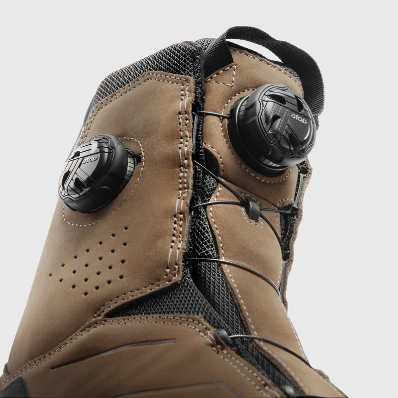 Bottes de moto Rebelhorn Defender X marron