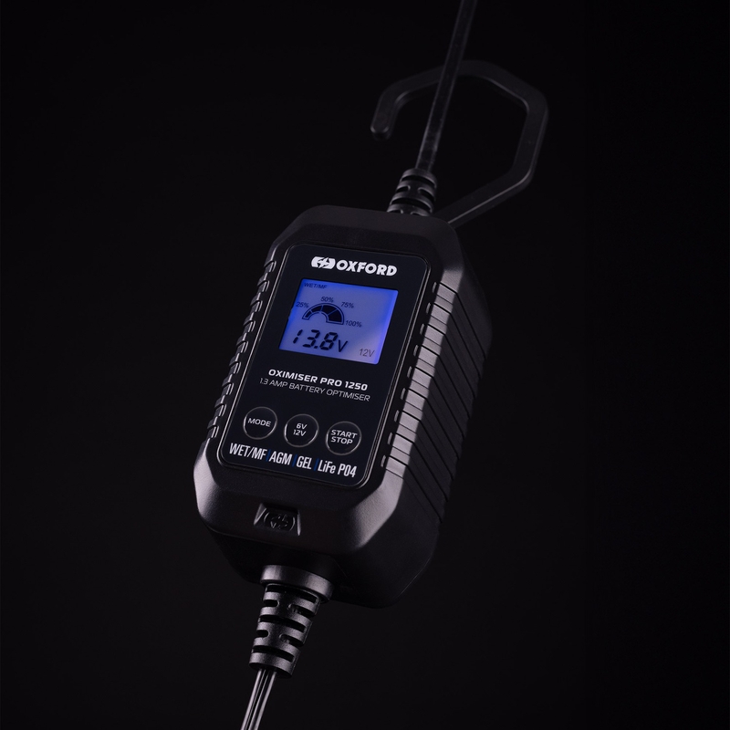 Chargeur de batterie Oxford Oximiser Pro 1250 1,3 A, 6/12 V, 3,5-40 Ah