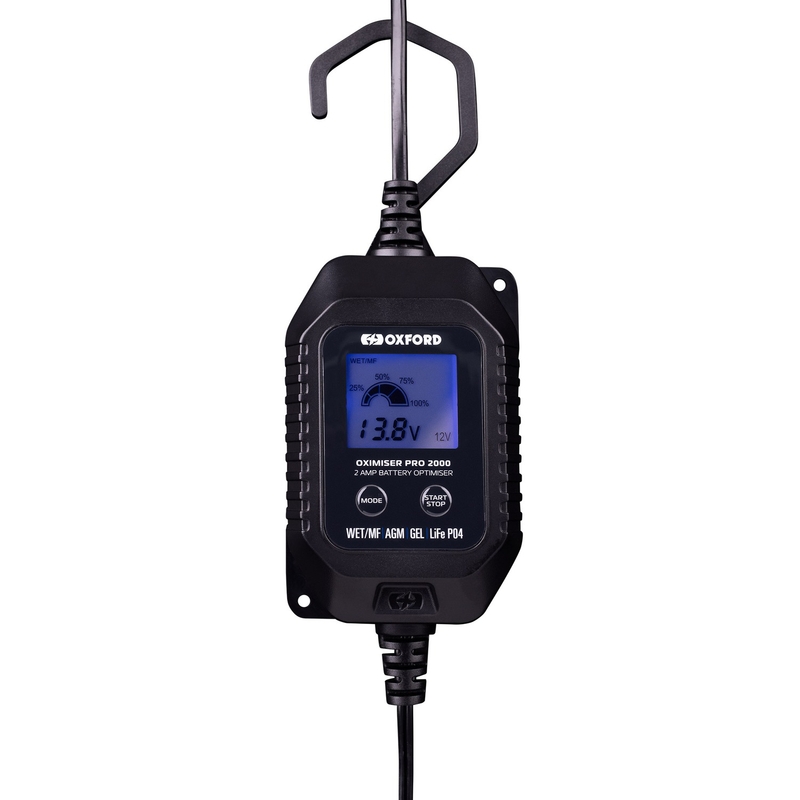 Chargeur de batterie Oxford Oximiser Pro 2000 2A, 12V, 8-80Ah