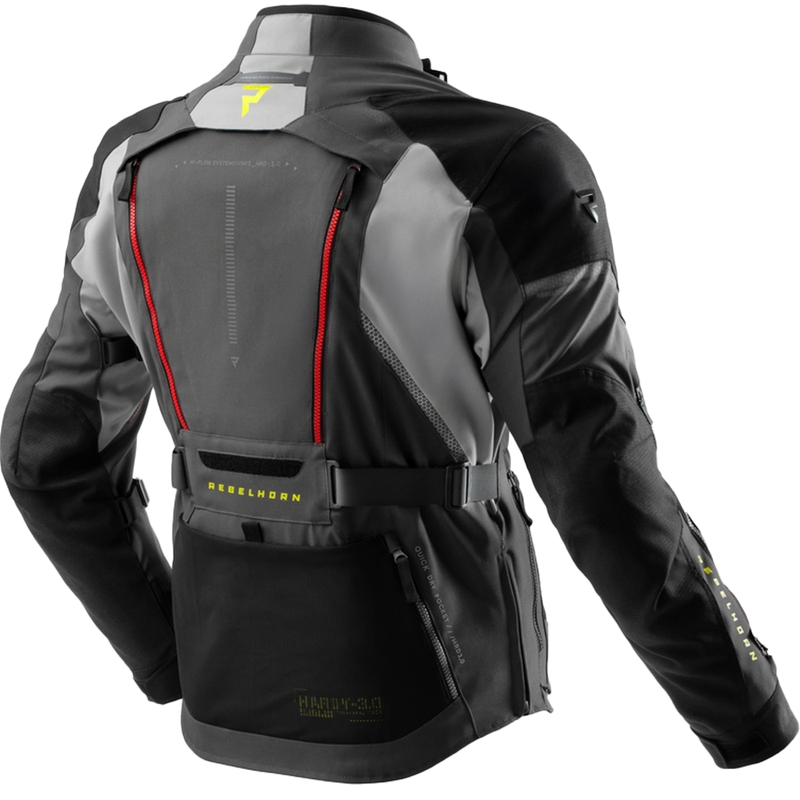 Veste moto Rebelhorn Hardy 3.0 anthracite-gris-jaune