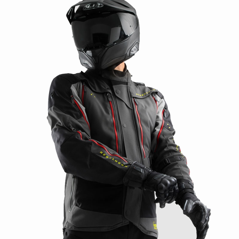 Veste moto Rebelhorn Hardy 3.0 anthracite-gris-jaune