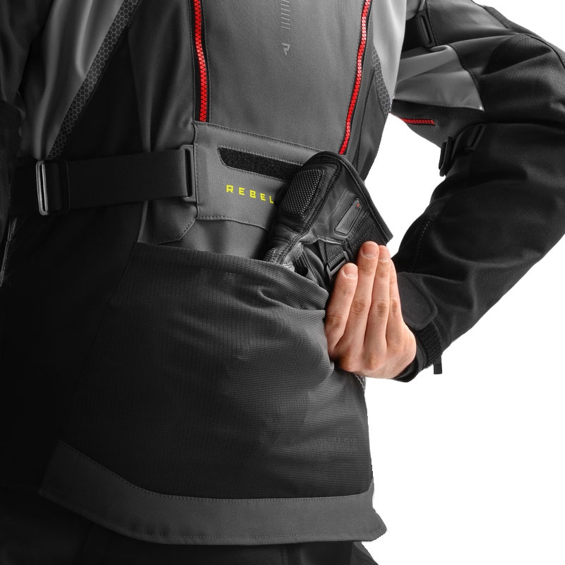 Veste moto Rebelhorn Hardy 3.0 anthracite-gris-jaune
