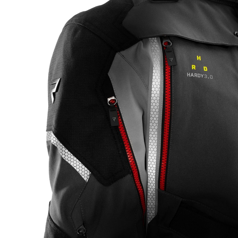 Veste moto Rebelhorn Hardy 3.0 anthracite-gris-jaune