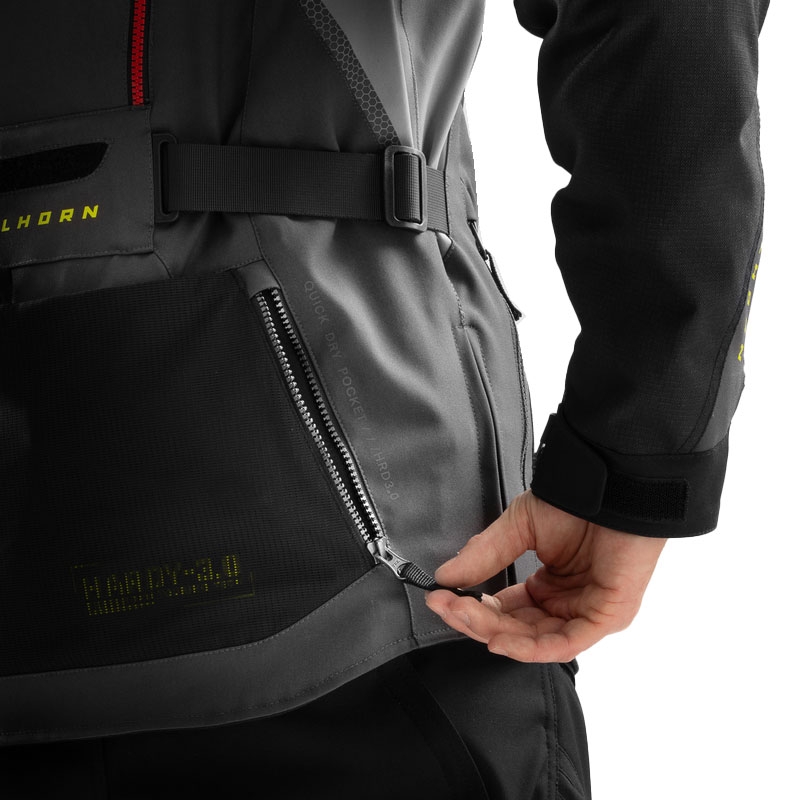 Veste moto Rebelhorn Hardy 3.0 anthracite-gris-jaune