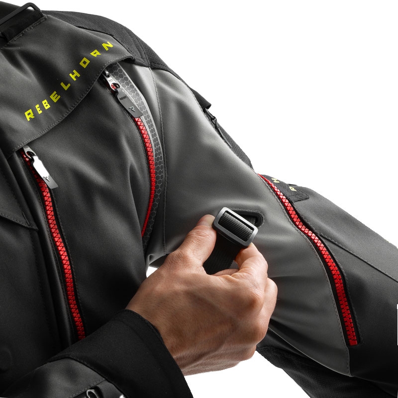 Veste moto Rebelhorn Hardy 3.0 anthracite-gris-jaune