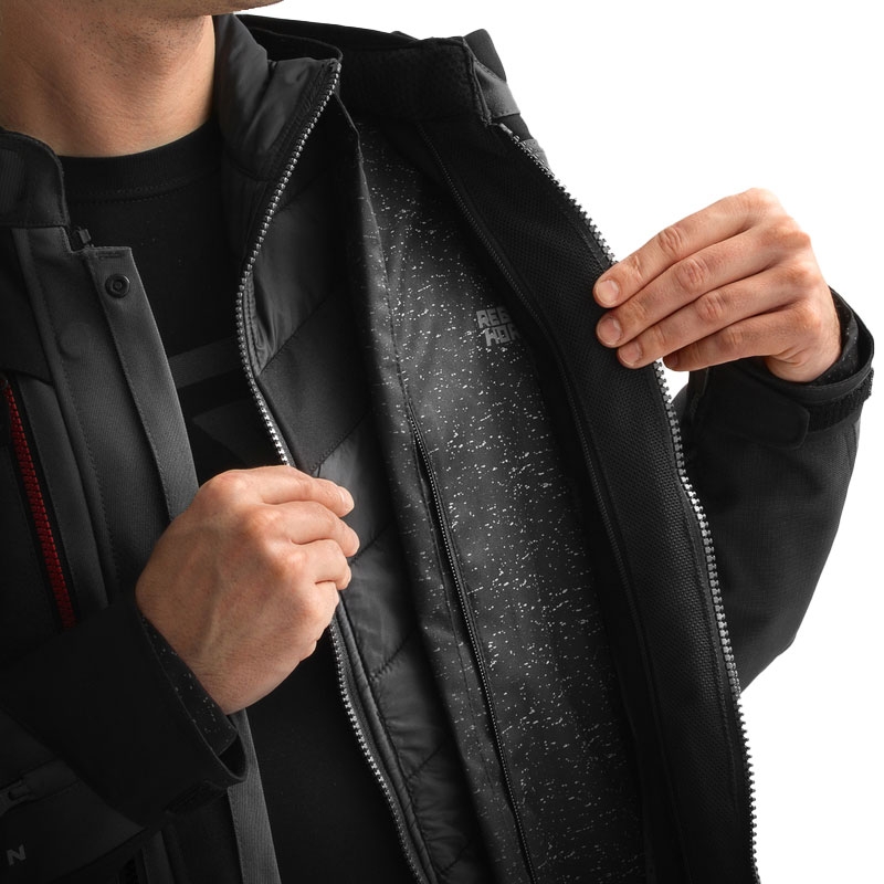 Veste moto Rebelhorn Hardy 3.0 anthracite-gris-jaune