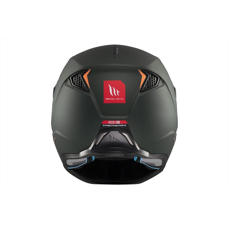 Casque jet avec masque MT Streetfighter SV S Solid A6 vert mat avec visière iridium