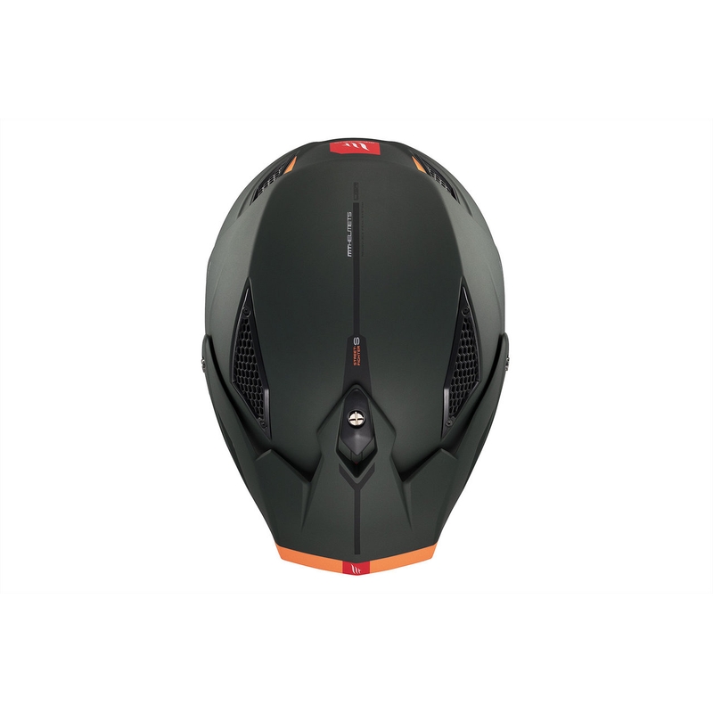 Casque jet avec masque MT Streetfighter SV S Solid A6 vert mat avec visière iridium