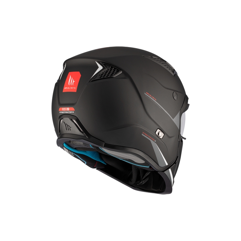 Casque jet avec masque MT Streetfighter SV S Solid A1 noir mat avec visière iridium