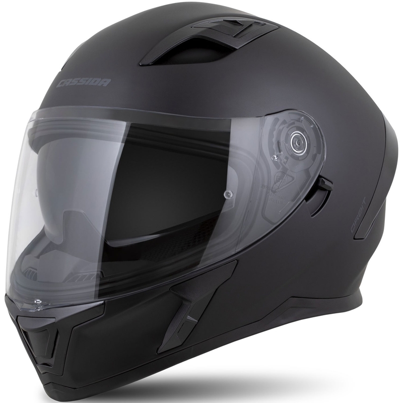 Casque intégral Cassida Orbit Solid noir mat-noir